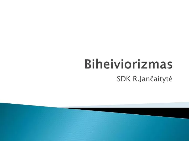 biheiviorizmas