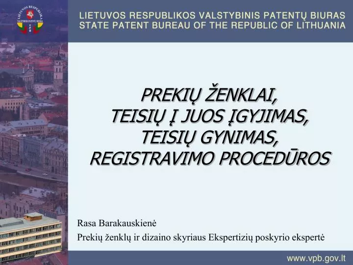 preki enkl ai t eisi juos gyjimas teisi gynimas registravimo proced ros