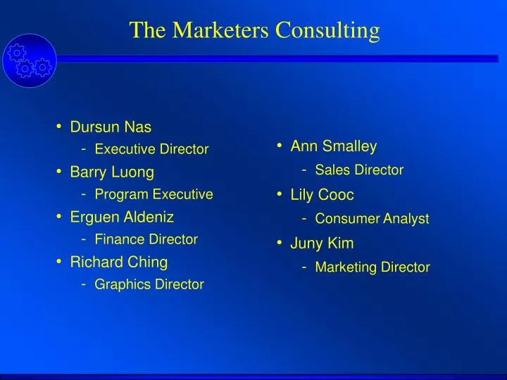the marketers consulting