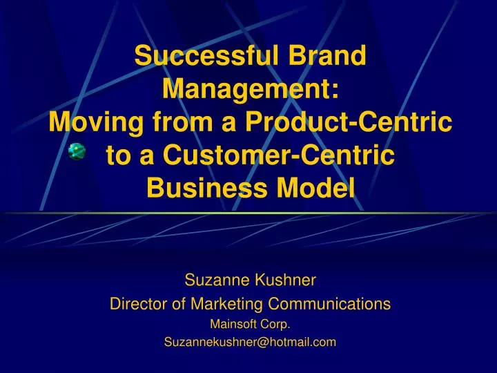 suzanne kushner director of marketing communications mainsoft corp suzannekushner@hotmail com