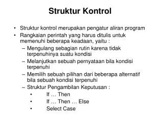 struktur kontrol