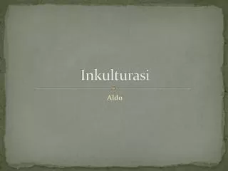 inkulturasi