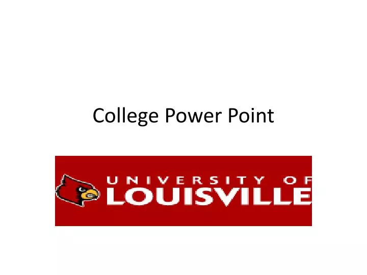 college power point