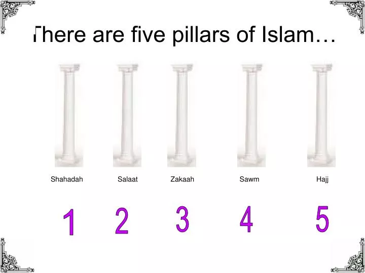 there are five pillars of islam
