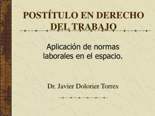 post tulo en derecho del trabajo