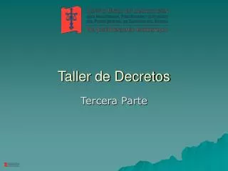 taller de decretos