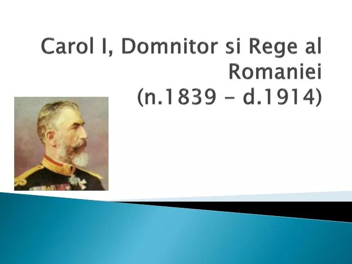 carol i domnitor si rege al romaniei n 1839 d 1914