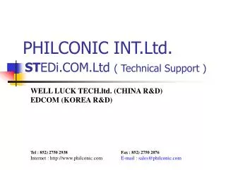 PHILCONIC INT.Ltd.