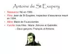 Antoine de St Exupery - slide 1