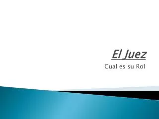 el juez