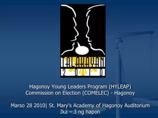 Hagonoy Young Leaders Program (HYLEAP) Commission on Election (COMELEC) - Hagonoy