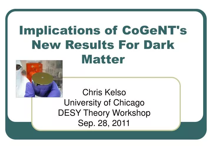 implications of cogent s new results for dark matter