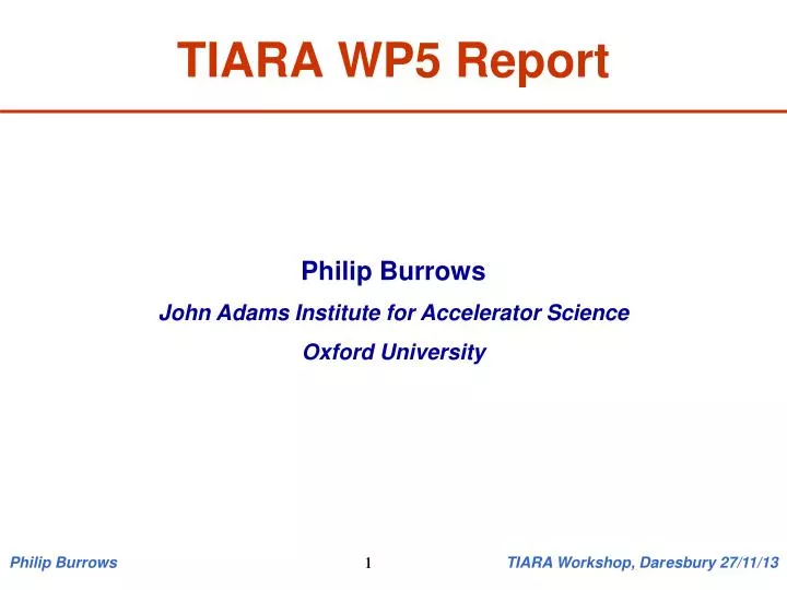 tiara wp5 report