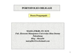 portofolio obligasi