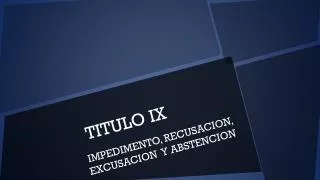 titulo ix