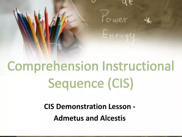 comprehension instructional sequence cis