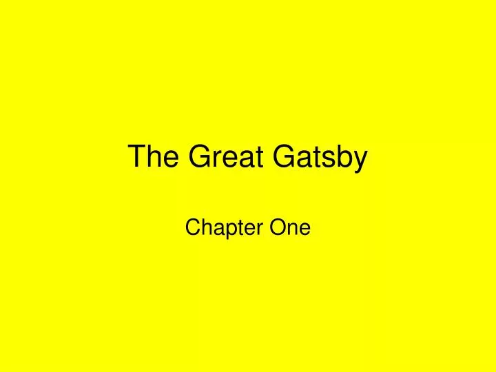 the great gatsby