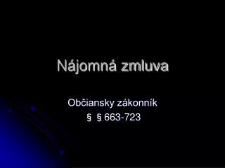 n jomn zmluva