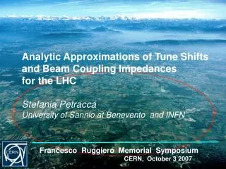 Francesco Ruggiero Memorial Symposium