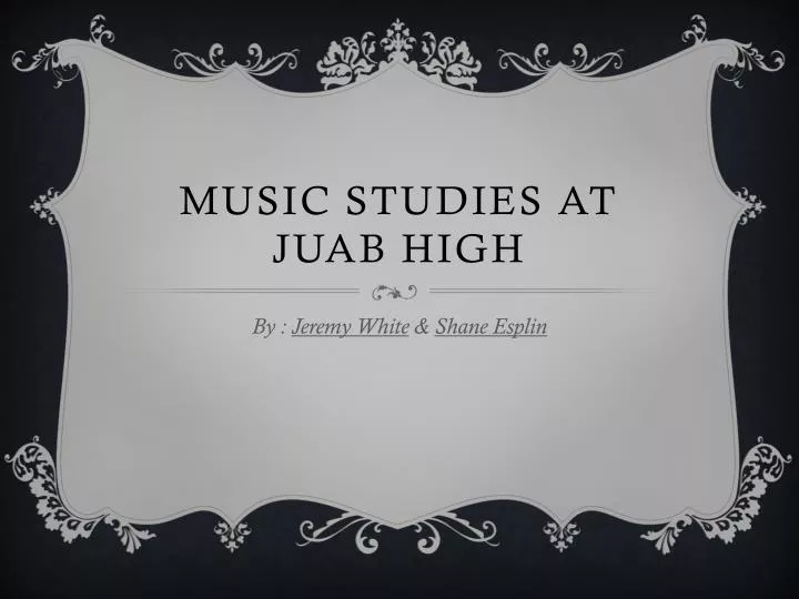 music studies at juab high