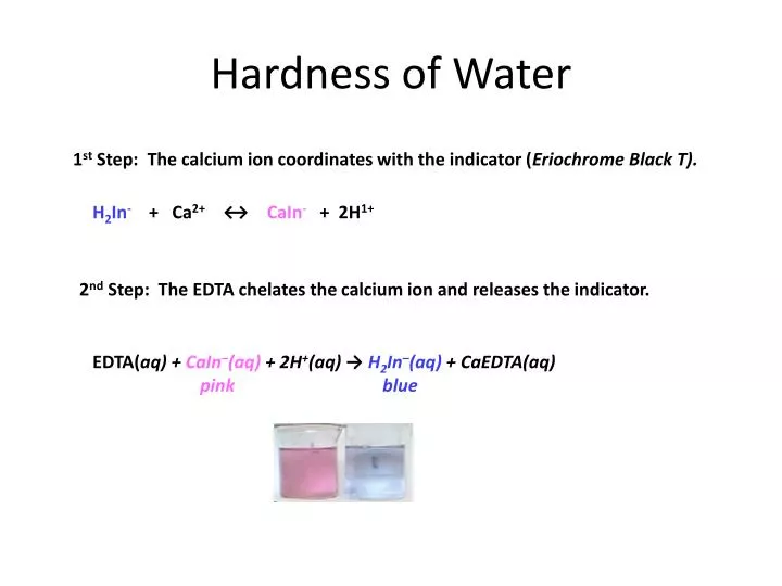 hardness of water