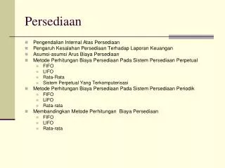persediaan