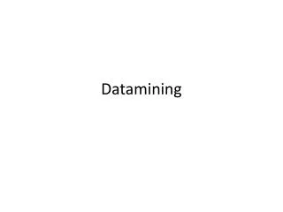 Datamining