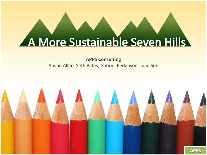 a more sustainable seven hills