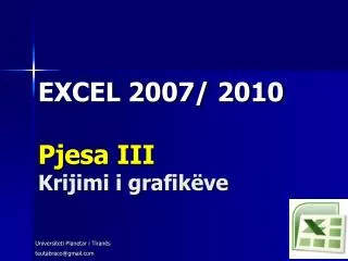 excel 2007 2010 pjesa iii krijimi i grafik ve