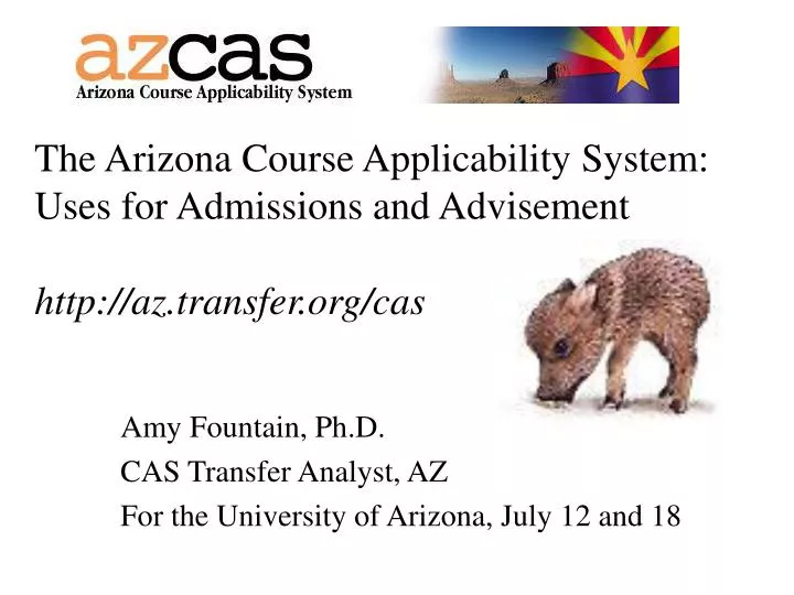 the arizona course applicability system uses for admissions and advisement http az transfer org cas