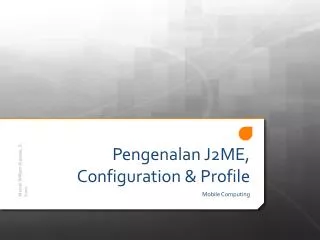 pengenala n j2me configuration profile