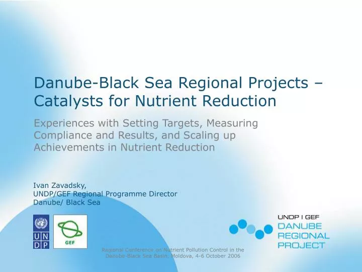 danube black sea regional projects catalysts for nutrient reduction