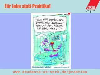 f r jobs statt praktika