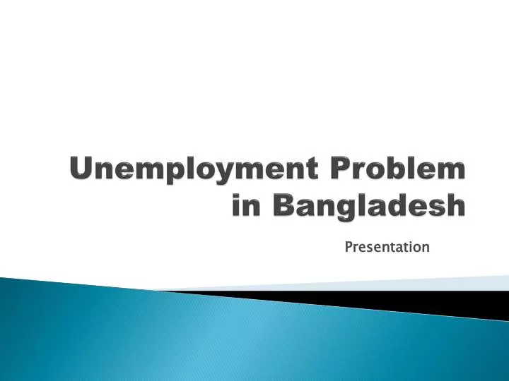 unemployment problem in bangladesh