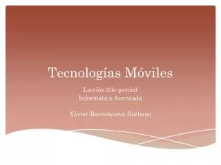 tecnolog as m viles