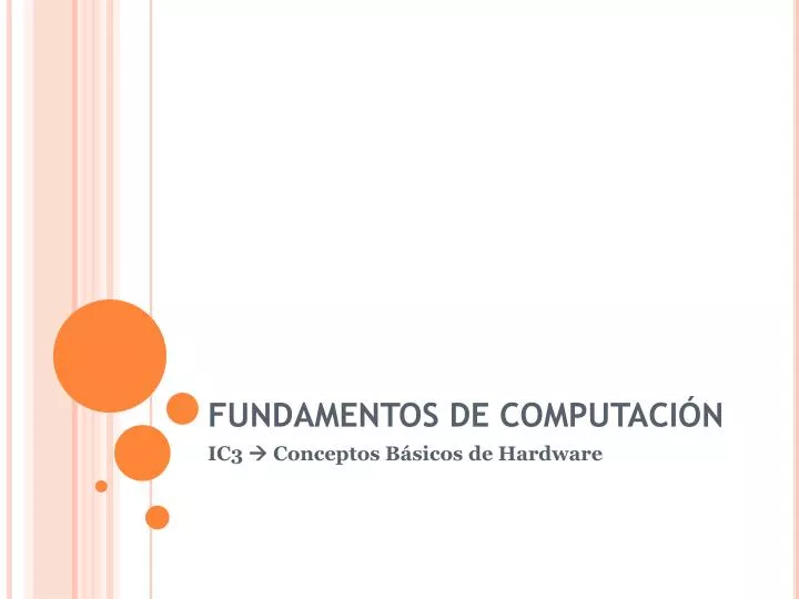 fundamentos de computaci n