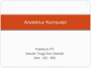 arsitektur komputer