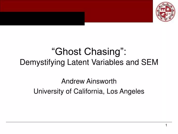 ghost chasing demystifying latent variables and sem