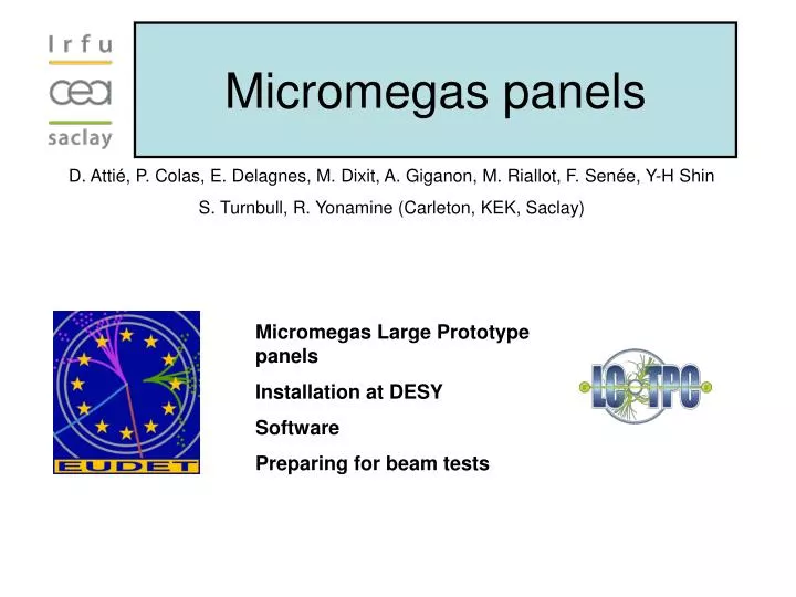micromegas panels