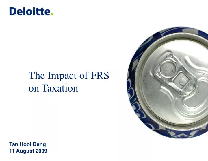 the impact of frs on taxation