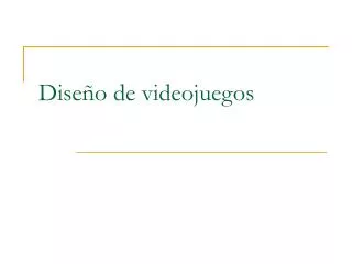 dise o de videojuegos
