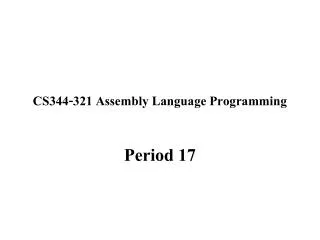 cs344 321 assembly language programming