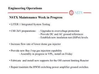 Engineering Operations