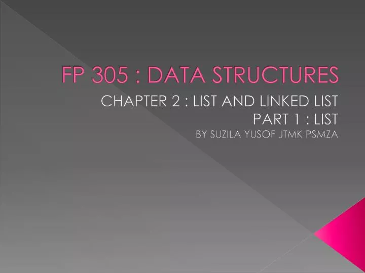 fp 305 data structures