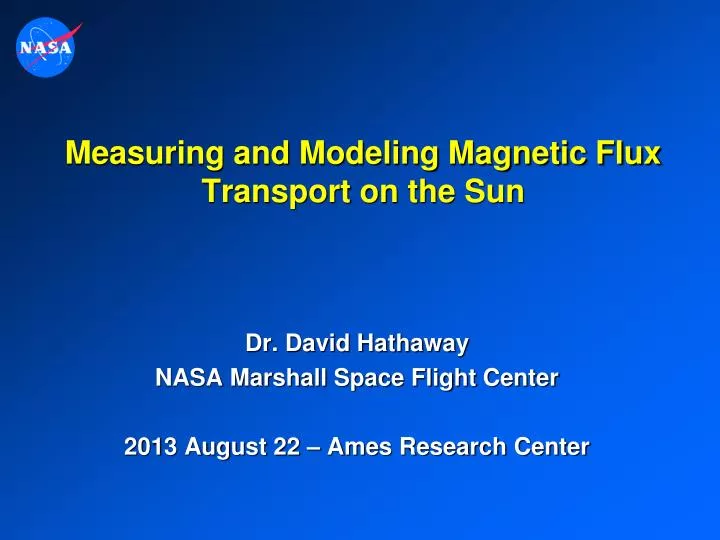 measuring and modeling magnetic flux transport on the sun