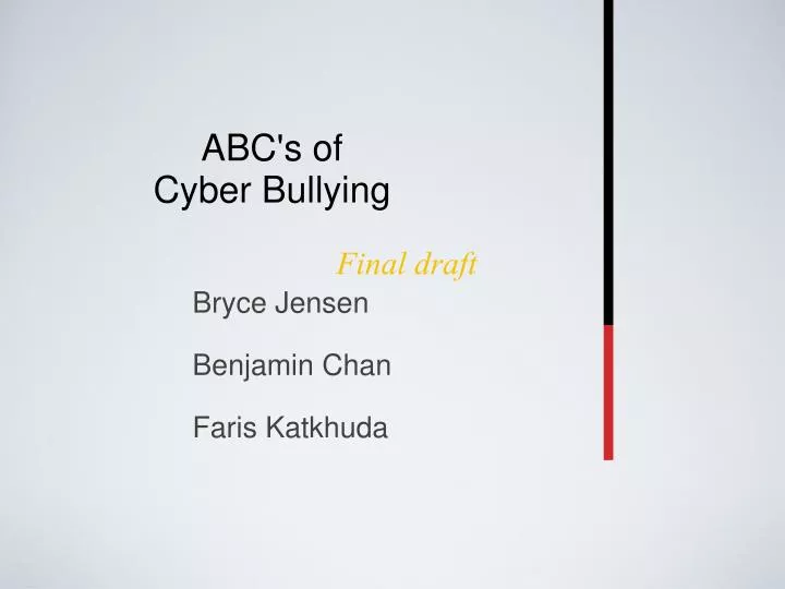 abc s of cyber bullying