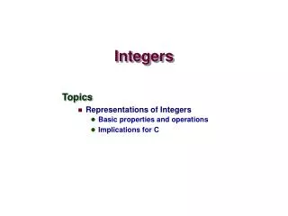 integers