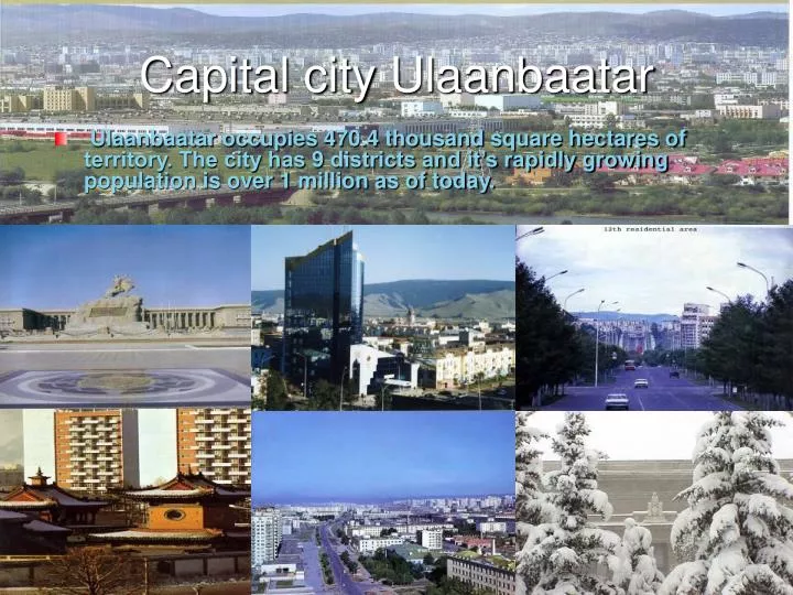 capital city ulaanbaatar