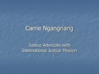 Carrie Ngangnang