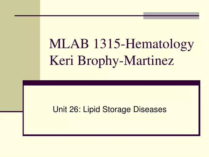 mlab 1315 hematology keri brophy martinez